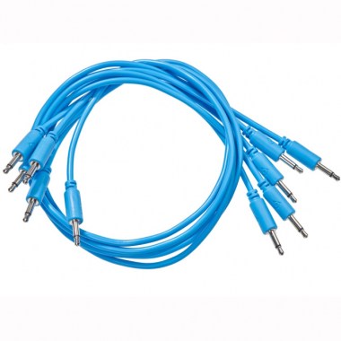 Black Market Modular Patch Cable 5-pack 9 cm blue Аксессуары для музыкальных инструментов