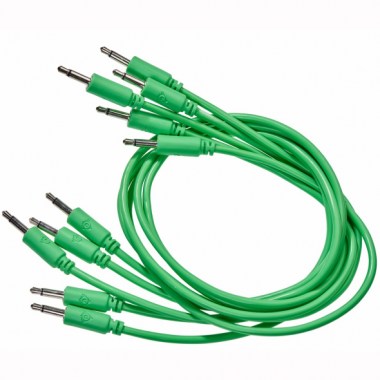 Black Market Modular Patch Cable 5-pack 9 cm green Аксессуары для музыкальных инструментов