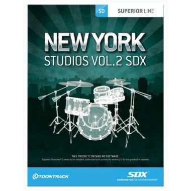 Toontrack SDX New York Studios Vol. 2 Цифровые лицензии