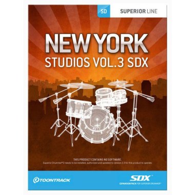 Toontrack SDX New York Studios Vol. 3 Цифровые лицензии