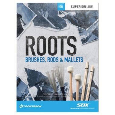 Toontrack SDX Roots-Brushes, Rods & Mal. Цифровые лицензии