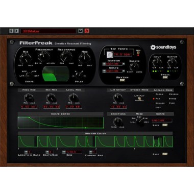 Soundtoys FilterFreak Цифровые лицензии