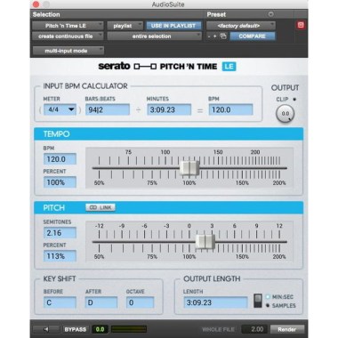 Serato Pitch' N Time LE Цифровые лицензии