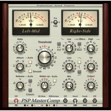 PSP Audioware PSP MasterComp Цифровые лицензии