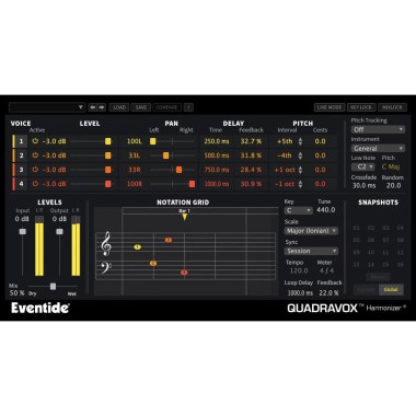 Eventide Quadravox Цифровые лицензии