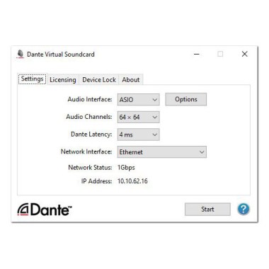 Dante Virtual Soundcard Transferable Цифровые лицензии