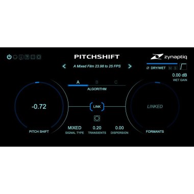 Zynaptiq Pitchshift Цифровые лицензии