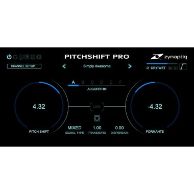 Zynaptiq Pitchshift Pro Цифровые лицензии