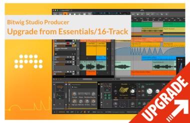 Bitwig Studio Producer Upgrade from Essentials/16 Track Аудио редакторы