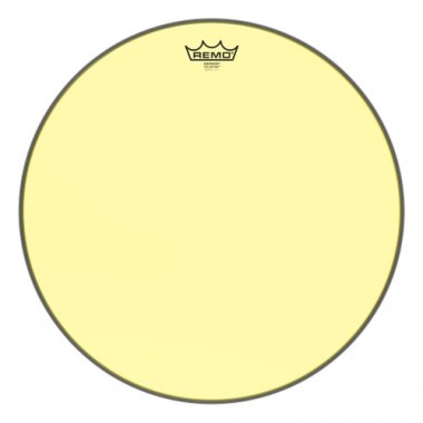 Remo Be-0318-ct-ye Emperor® Colortone™ Yellow Drumhead, 18. Пластики для малого барабана и томов
