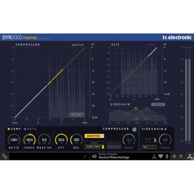 tc electronic DYN 3000 Midas Channel Dynamic Цифровые лицензии