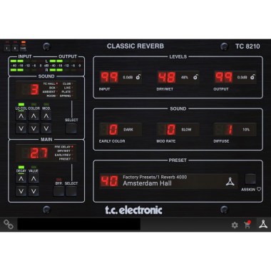 tc electronic TC 8210 Classic Mixing Reverb Цифровые лицензии