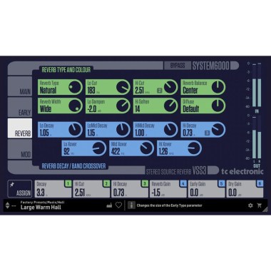 tc electronic VSS3 Space Simulation Reverb Цифровые лицензии