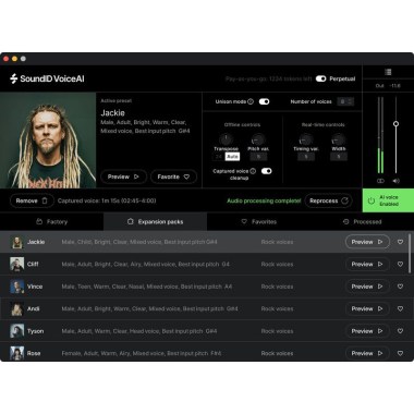 Sonarworks SoundID VoiceAI +Voices Bundle Цифровые лицензии