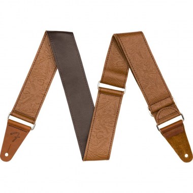 Fender Tooled Leather Guitar Strap 2 Brown Ремни для гитар