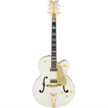 Gretsch G6136-55 Vintage Select Edition 55 Falcon™ Hollow Body with Cadillac Tailpiece, TV Jones®, Solid Spruce Top, Vintage White, Lacquer Электрогитары