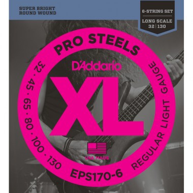 DAddario EPS170-6 PROSTEELS 6-STRING Bass Light 30-130 Струны для бас-гитар