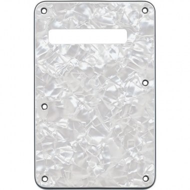 Fender Stratocaster® BACK PLATE Stratocaster TREMOLO CAVITY Cover 4-PLY WHITE MOTO Комплектующие для гитар