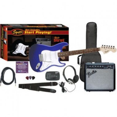 FENDER SQUIER AFFINITY SPECIAL STRAT&FRONTMAN 15 G AMP-METALLIC BLUE Электрогитары