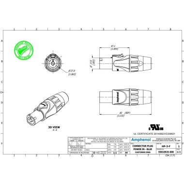 Amphenol HP-3-F Стойки, коммутация АС