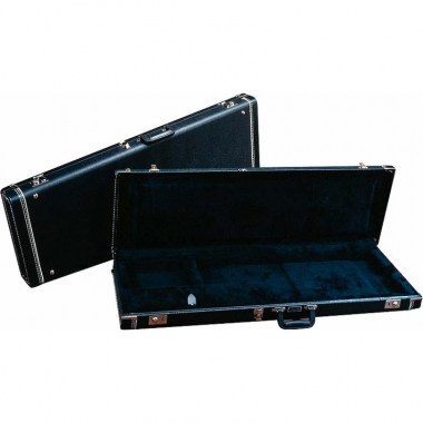 Fender G&G Standard Mustang/Musicmaster/Bronco Bass Hardshell Case, Black with Acrylic Interior. Чехлы и кейсы для бас-гитар