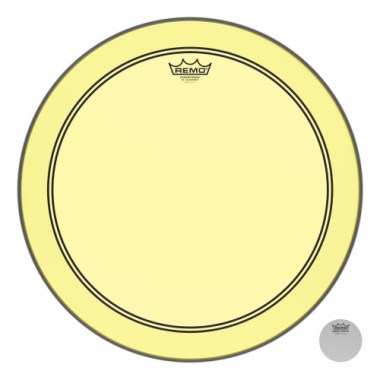 Remo P3-1318-ct-ye Powerstroke® P3 Colortone™ Yellow Bass Drumhead, 18. Пластики для бас-бочки