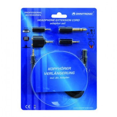 Eurolite Headphone extension 3m with adaptor set Сценические мультикоры