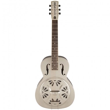 Gretsch G9221 Bobtail™ Steel Round-Neck A.E., Steel Body Spider Cone Resonator Guitar, Fishman® Nashville Resonator Pickup Гитары акустические