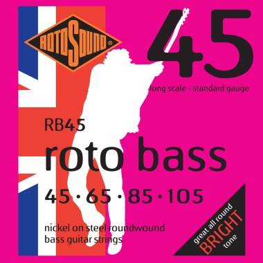 Rotosound RB45 NICKEL (UNSILKED) 45 65 85 105 Струны для бас-гитар