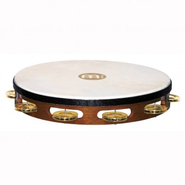 Meinl Tah1b-ab Traditional Goat-skin Wood Tambourine, Brass Jingles Тамбурины, пандейру, джинглы