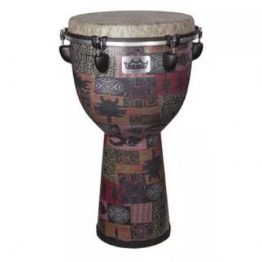 Remo DJ-6112-57- Djembe, Designer Series, Apex, 12 X 22, Key-Tuned, SKYNDEEP® FIBERSKYN®, Beige Drumhead, Red Kinte Джембе