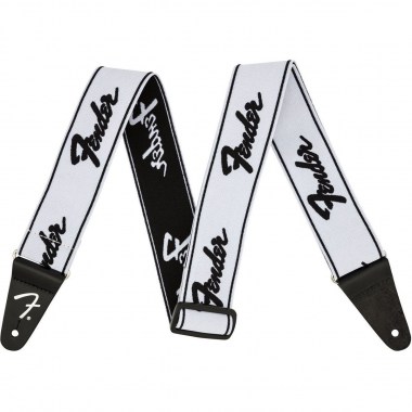 Fender WEIGHLESS Strap RUNNING LOGO W/B Ремни для гитар