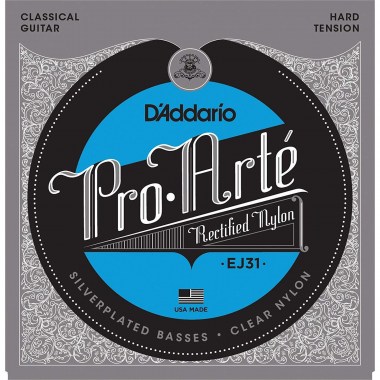 DAddario Ej31 Pro-arte Rectified Trebles, Hard Tension Струны для классических гитар