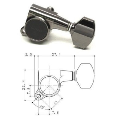 Gotoh SG381-MG-07-CK-(L6) Оборудование гитарное