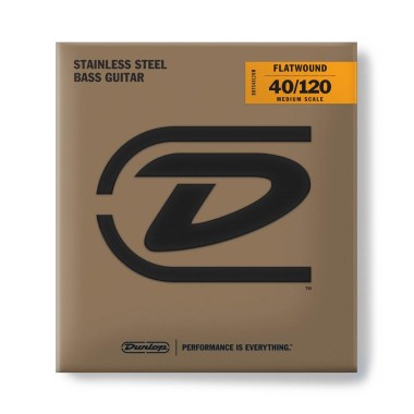 Dunlop DBFS40120M Stainless Steel Flatwound Струны для бас-гитар