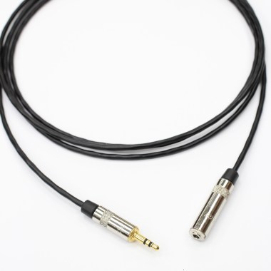 Удлинитель minijack 3.5 mm stereo - minijack 3.5 mm female stereo Rean 2m Готовые Custom кабели