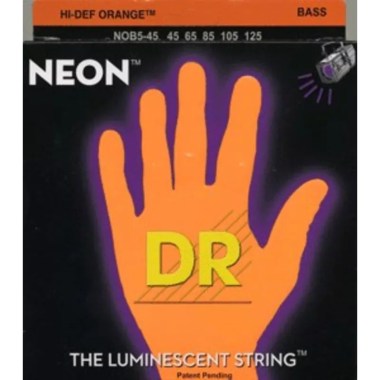 DR Strings NPB5-45 NEON HiDef Pink Струны для бас-гитар