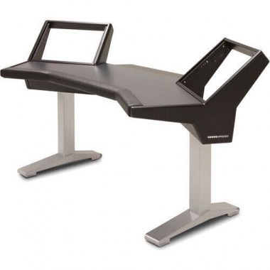 Argosy Halo-H-B-S Halo Desk w/Black End Panels and Silver Legs Студийная мебель