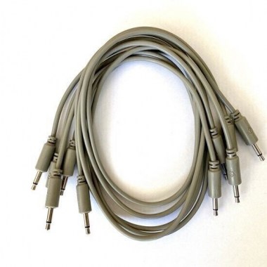 Black Market Modular patchcable 5-pack 25 cm grey Патч кабели для аналоговых синтезаторов и звуковых модулей