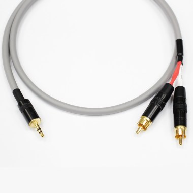 Кабель minijack 3.5 mm stereo - 2 RCA male Rean 3m MMAG (собственное производство)