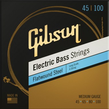 Gibson Long Scale Flatwound EB Strings Medium Струны для бас-гитар
