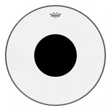 Remo Cs-1324-10- Bass, Controlled Sound®, Clear, 24 Diameter, Black Dot™ On Top Пластики для бас-бочки