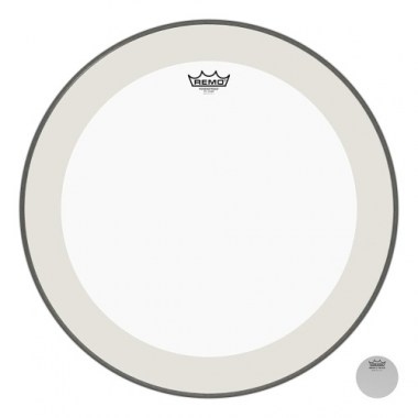 Remo P4-1322-c2- Bass, Powerstroke® 4, Clear, 22 Diameter, With Impact Patch Пластики для малого барабана и томов