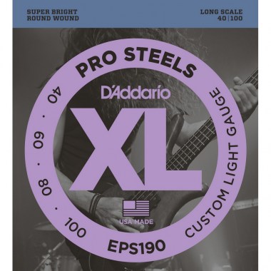 DAddario EPS190 PROSTEELS Bass Custom Light 40-100 Струны для бас-гитар