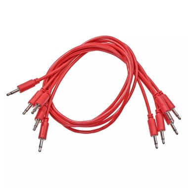 Erica Synths Eurorack patch cables 20cm, 5 pcs red Аксессуары для модульных синтезаторов