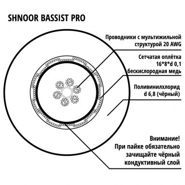SHNOOR Bassist-PRO-10m Коммутация студийная