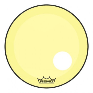 Remo P3-1322-ct-ye Powerstroke® P3 Colortone™ Yellow Bass Drumhead, 22. Пластики для бас-бочки
