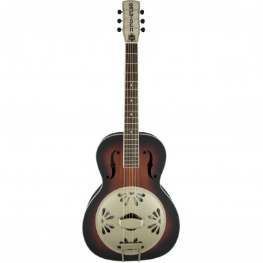 Gretsch G9240 Alligator™ Round-Neck, Mahogany Body Biscuit Cone Resonator Guitar, 2-Color Sunburst Гитары акустические