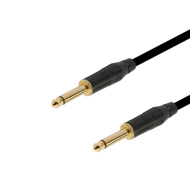 1м профессиональный инструментальный аудио кабель Jack - Jack 6.3 mm mono Amphenol Gold Кабели  Jack - Jack 6.3 mm mono стандартные (ins1)