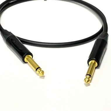 15м профессиональный инструментальный аудио кабель Jack - Jack 6.3 mm mono Neutrik GOLD Кабели  Jack - Jack 6.3 mm mono стандартные (ins1)
